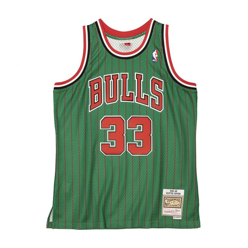 Men's Mitchell & Ness Scottie Pippen Green Chicago Bulls 1995-96 Hardwood  Classics Reload 2.0 Swingman Jersey