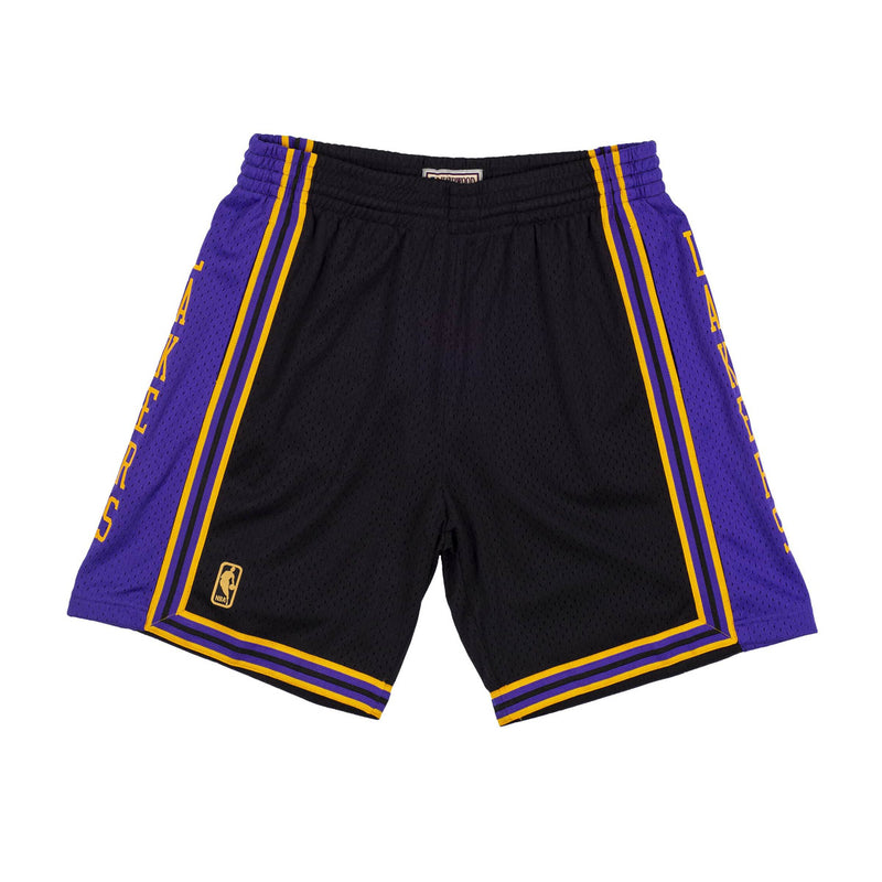 Mitchell & Ness Mens NBA Los Angeles Lakers Reload Swingman Shorts SMSHCP19274-LALBLCK96 Black