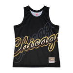 Mitchell & Ness Mens NBA Chicago Bulls Big Face 4.0 Fashion Tank TMTK1258-CBUYYPPPBLCK Black