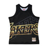 Mitchell & Ness Mens NBA Los Angeles Lakers Big Face 4.0 Fashion Tank Jersey TMTK1258-LALYYPPPBLCK Black