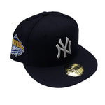 New Era Mens 59 Fifty New York Yankees 1999 Ws Fitted Hat 70163961 Light Blue Brim