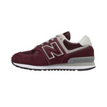 New Balance Boys' 574v1 Essentials Sneaker GC574GB Burgundy/Grey
