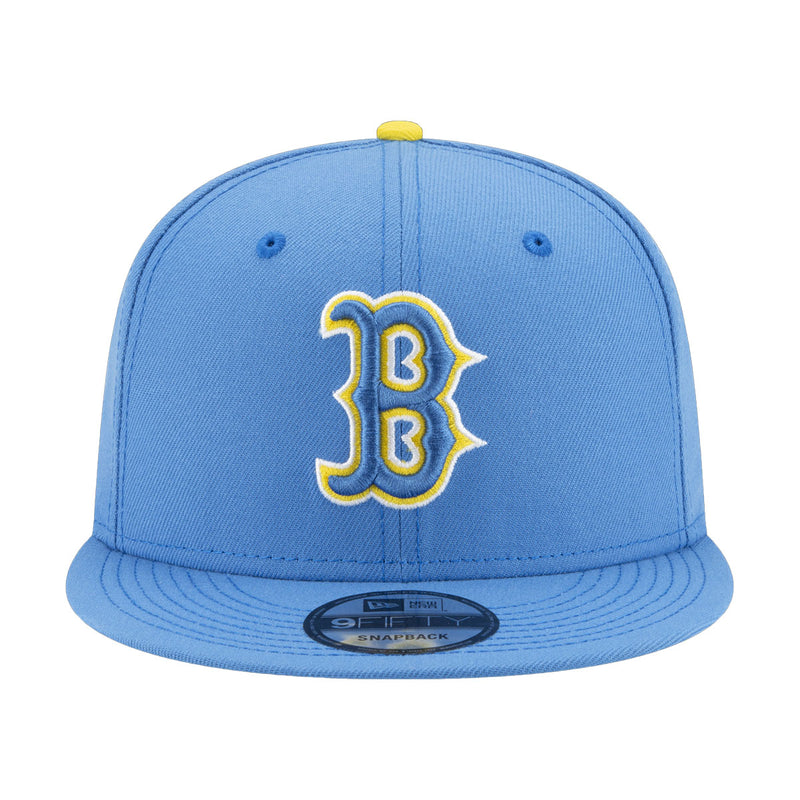New Era Mens MLB Boston Red Sox City Connect 9Fifty Snapback Hat 60139233 Light Blue