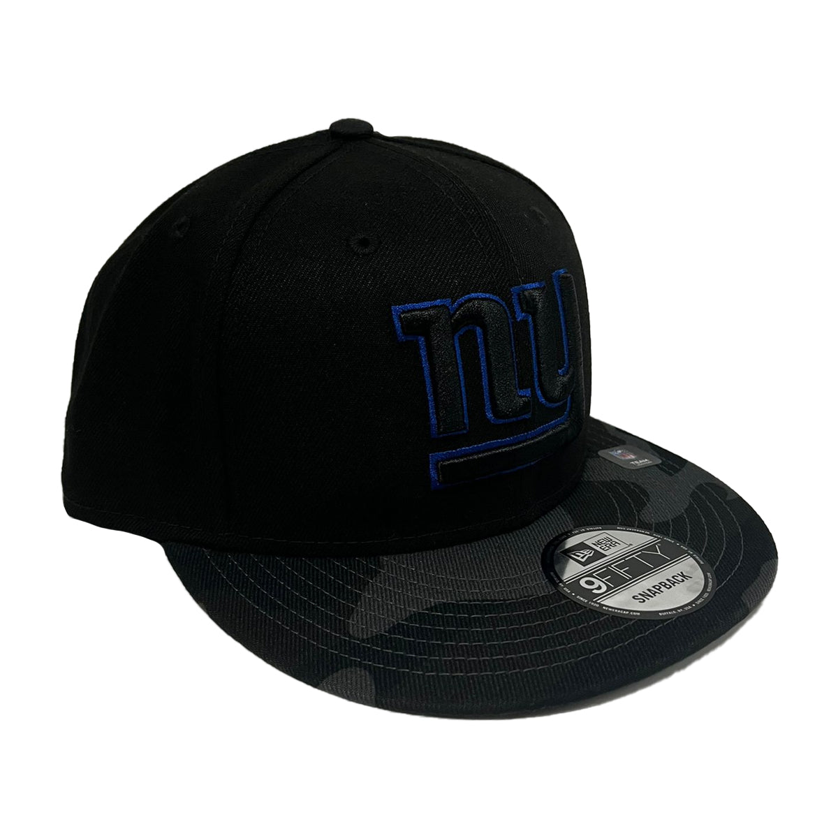 New Era Mens NFL New york Giants Camo Vize D3 9Fifty Snapback Hat