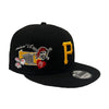 New Era Mens MLB Pittsburgh Pirates Icon E1 9Fifty Snapback Hat 60311061 Black, Grey Undervisor