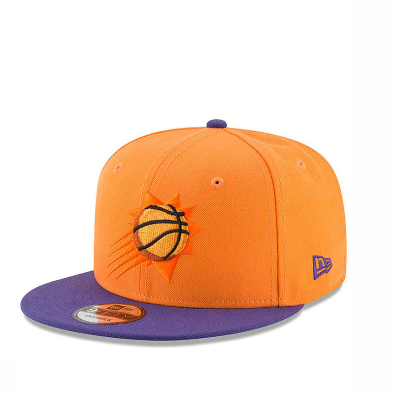 New Era Mens Phoenix Suns Orange Nba On-Court Original Fit 9Fifty Adjustable Hat
