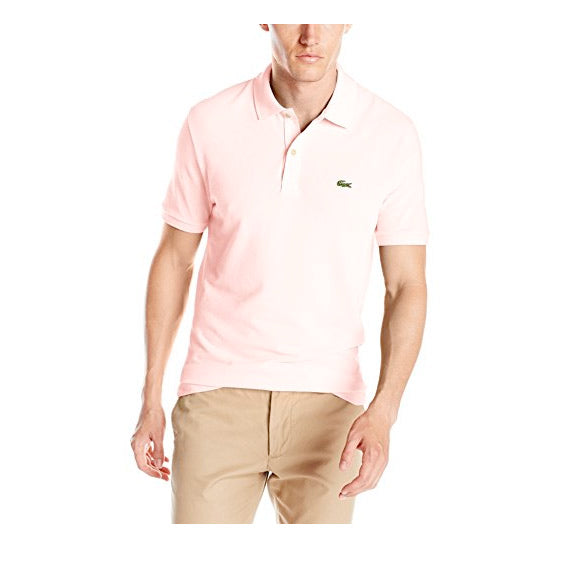 Lacoste Mens Slim Fit Polo T-Shirt PH4012-51-T03 Pink