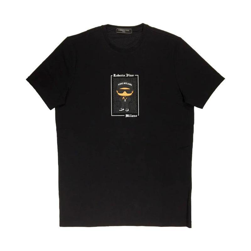 Roberto Vino Mens T-Shirt RVT4-BLACK