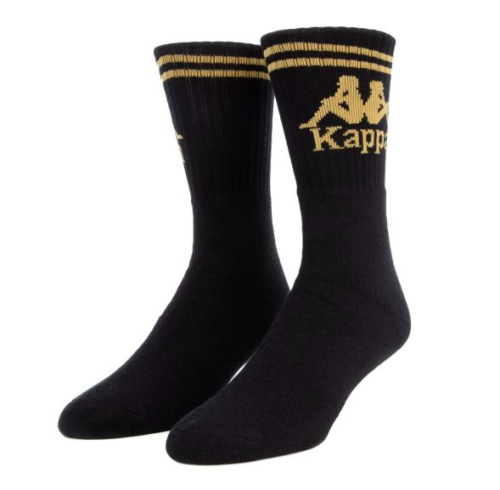 Kappa Socks & Underwear The Authentic Aster Sock in Black and Gold OS