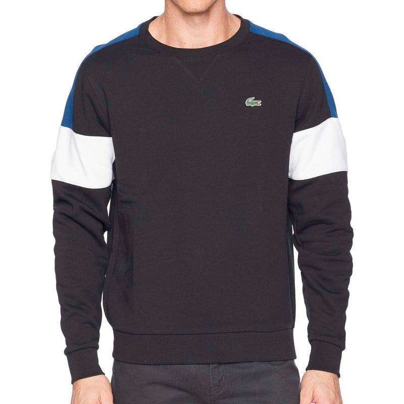 Lacoste Mens Sport Semi Fancy Sweatshirt SH9509-51-FQ8 Black/White