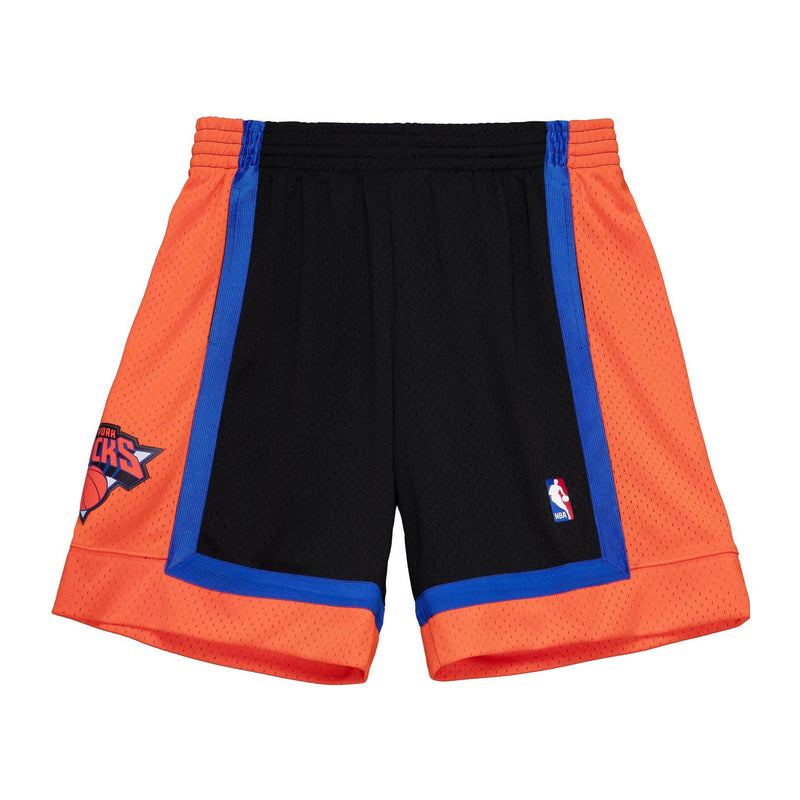 Mitchell & Ness Mens NBA New York Knicks Reload 2.0 Swingman Shorts SMSHGS20090-NYKBLCK98 Black