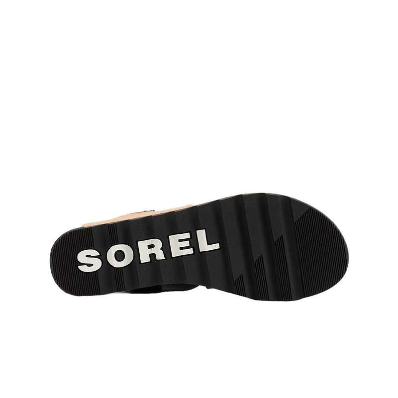Sorel Womens Cameron Flatform Slingback Wedge Sandals 1936861-010 Black