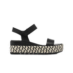 Sorel Womens Cameron Flatform Wedge Sandals 1943601-010 Black