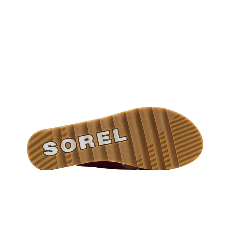 Sorel Womens Cameron Flatform Mule Wedge Sandals 2049161-650 Fuchsia Fizz/Sea Salt