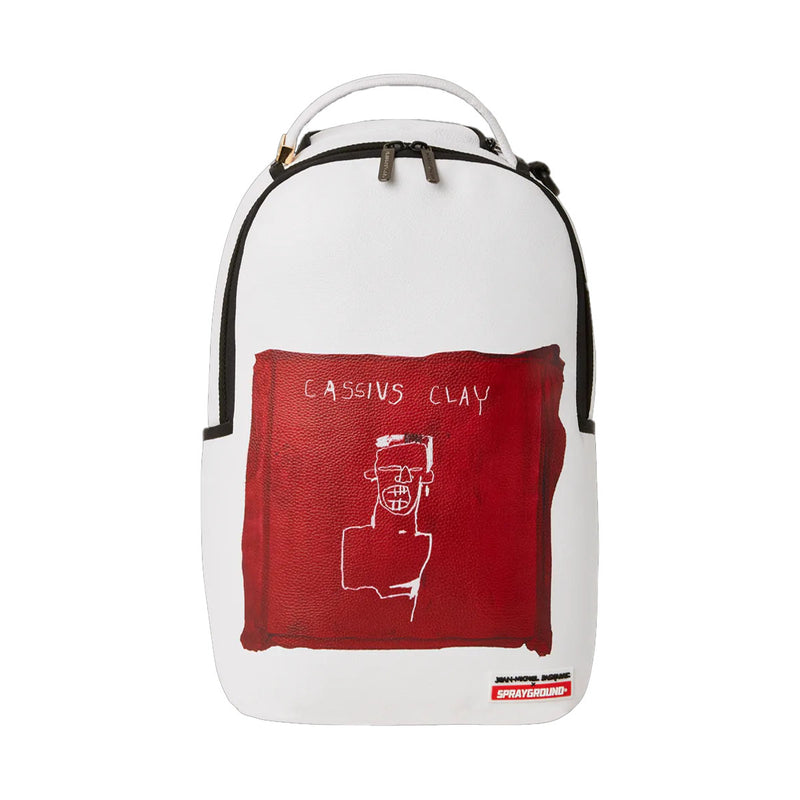 Sprayground Unisex Official Basquiat The Legend 1982 Backpack 910B4163NSZ White/Red
