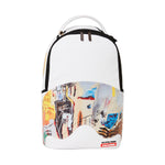 Sprayground Unisex Official Basquiat Acque Pericolose 1981 Backpack 910B4169NSZ White/Multicolor