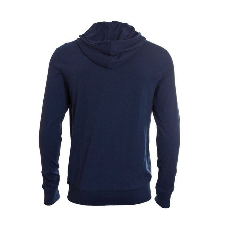 Lacoste Mens Hoodie Jersey T-Shirt TH9349-166 Navy Blue