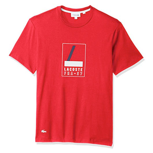 Lacoste Mens Heritage Graphic T-Shirt TH9414-51-DPE Red