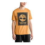 Timberland Mens Ss Stack L Crewneck T-Shirt TB0A2AJ1-P57 Wheat/Black