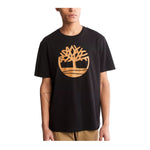 Timberland Mens Kbec River Tree Crewneck T-Shirt TB0A2C2R-P56 Black/wheat