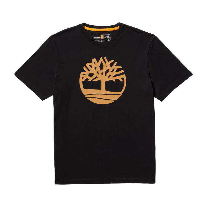 Timberland Mens Kbec River Tree Crewneck T-Shirt TB0A2C2R-P56 Black/wheat