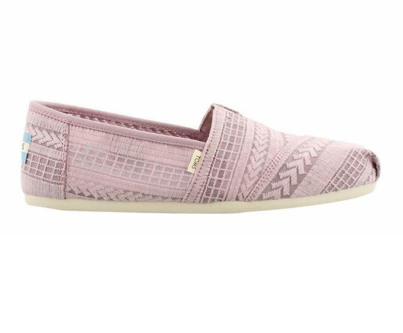 TOMS Women's Alpargata Burnished Lilac Arrow Embroidered Mesh