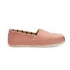 TOMS Coral Pink Heritage Canvas Women's Classics Venice Collection 10013519